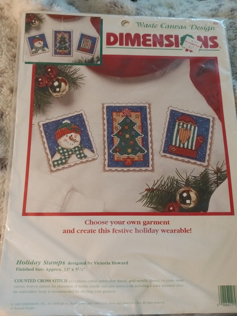 Dimensions Holiday Stamps Cross Stitch Kit 8503
